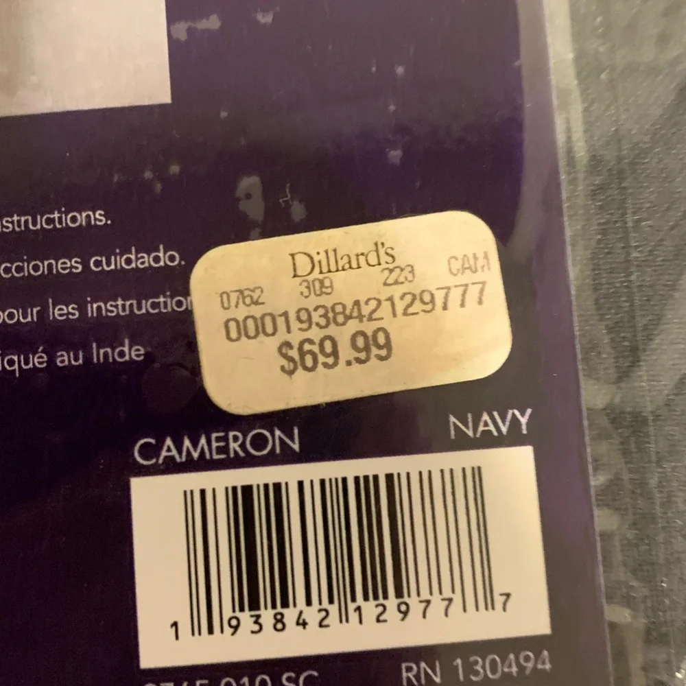Oscar Oliver navy Shower Curtain
